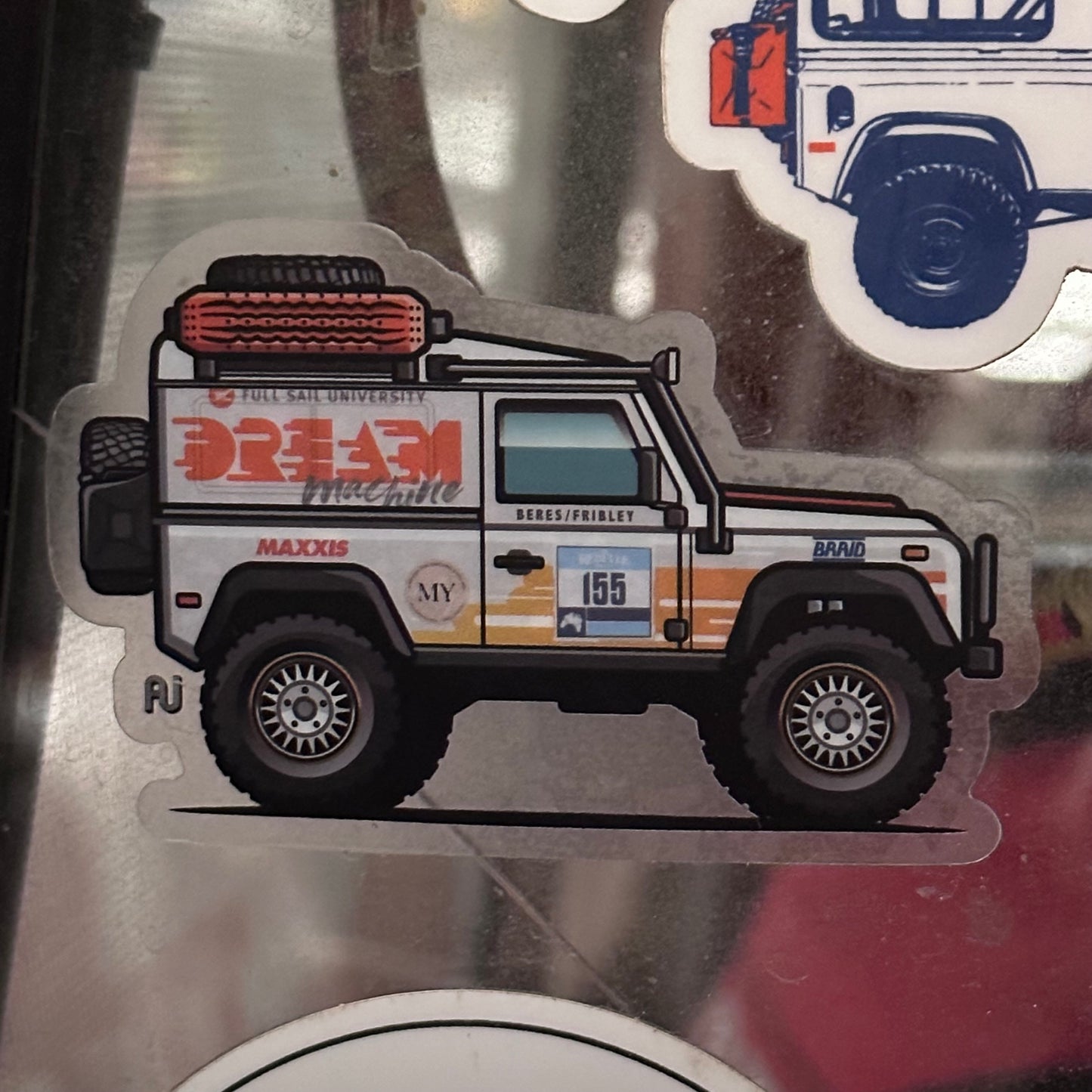 Rebelle Rally 2022 Defender Mini Sticker