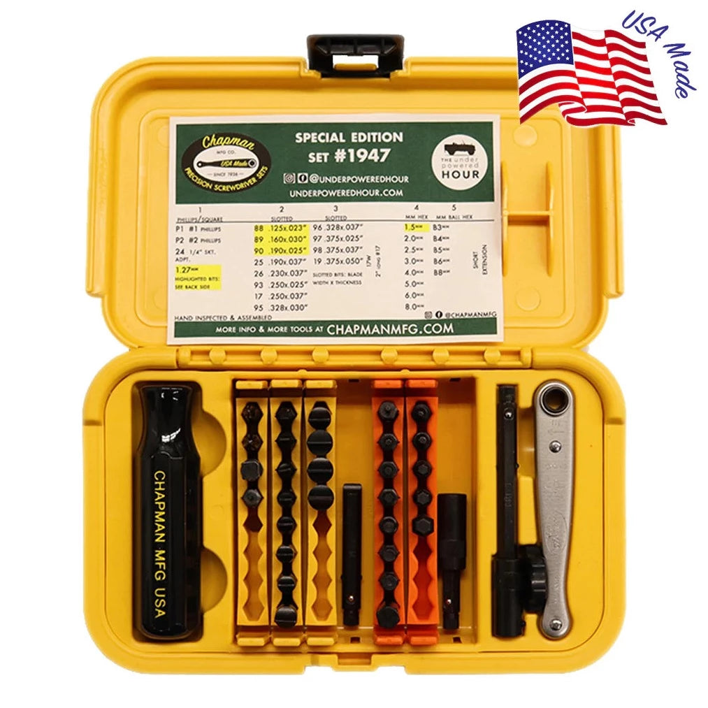 Chapman Precision Screwdriver Set – Underpowered Hour Edition
