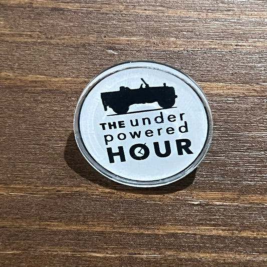 The Underpowered Hour Logo Pin