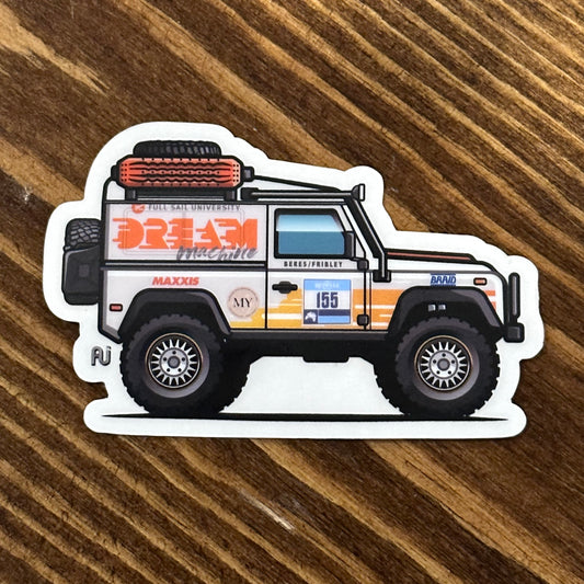 Rebelle Rally 2022 Defender Mini Sticker