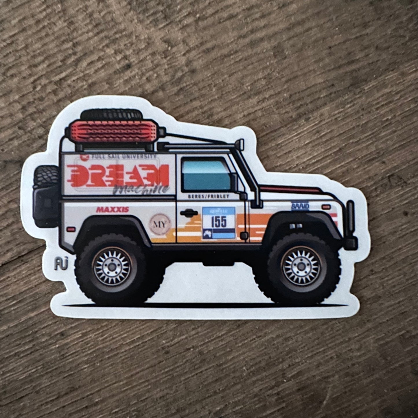 Rebelle Rally 2022 Defender Clear Sticker