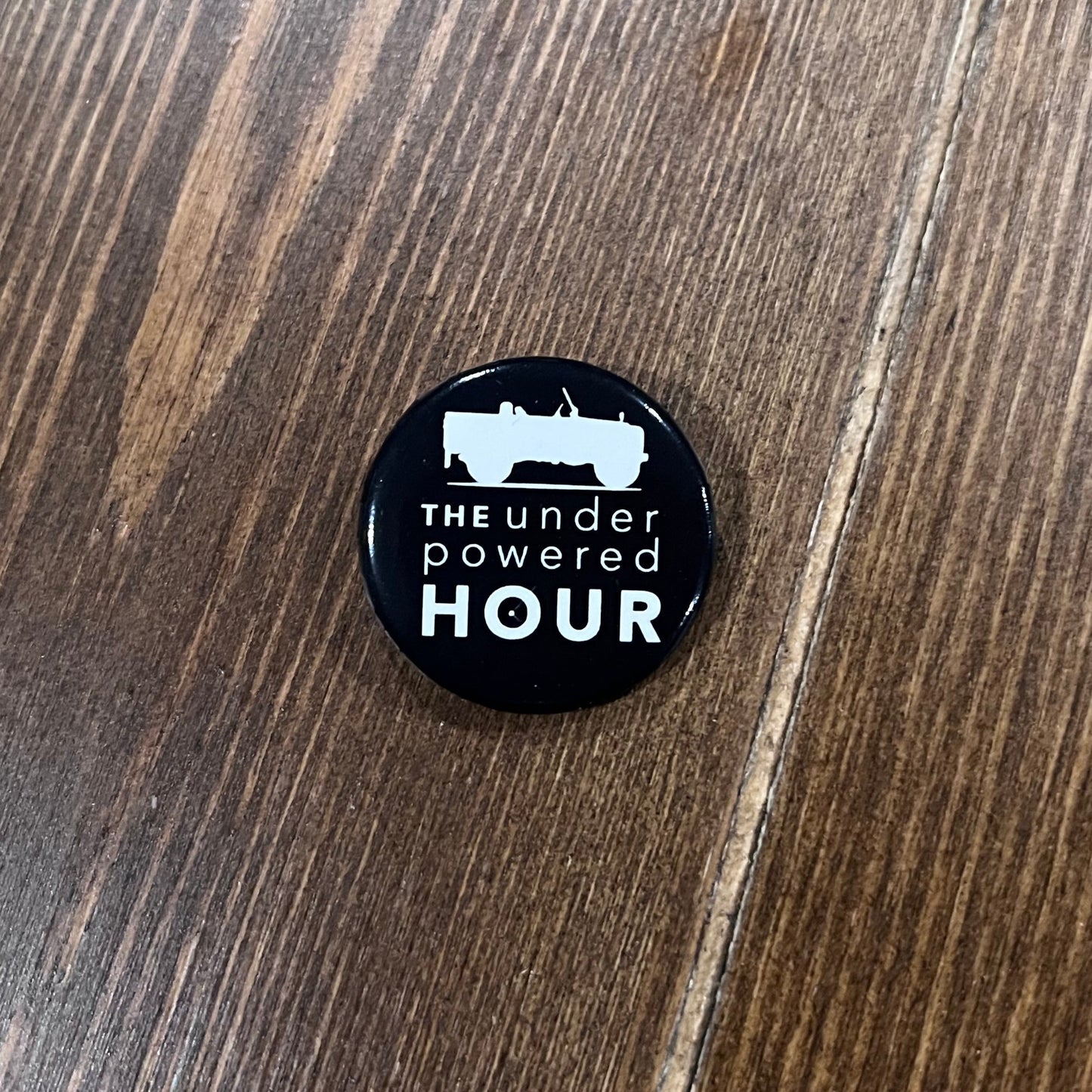The Underpowered Hour Logo Button